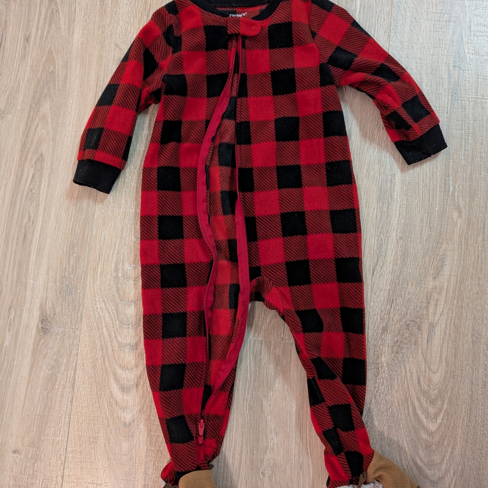 Five Warm & Cozy Baby Footie Pajama Sets For Winter 18 Months - Assorted Colors - Picture 2 of 11